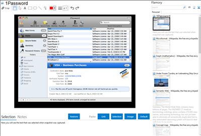 1Password - Flamory bookmarks and screenshots