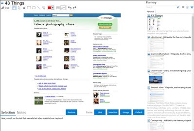 43 Things - Flamory bookmarks and screenshots