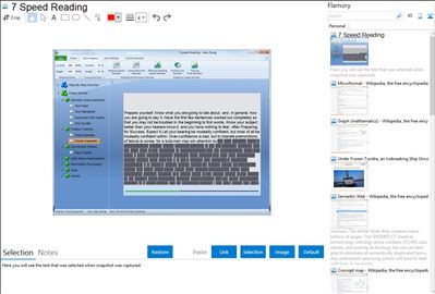 7 Speed Reading - Flamory bookmarks and screenshots