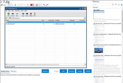 7-Zip - Flamory bookmarks and screenshots
