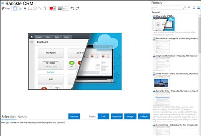 Banckle CRM - Flamory bookmarks and screenshots
