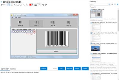 Barillo Barcode - Flamory bookmarks and screenshots