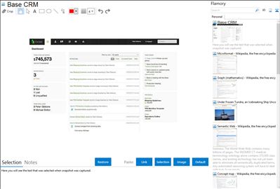 Base CRM - Flamory bookmarks and screenshots