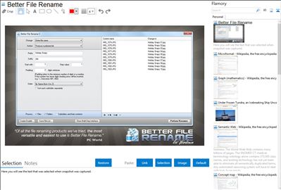 Better File Rename - Flamory bookmarks and screenshots