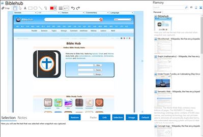 Biblehub - Flamory bookmarks and screenshots