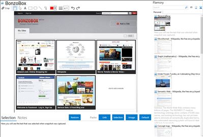 BonzoBox - Flamory bookmarks and screenshots