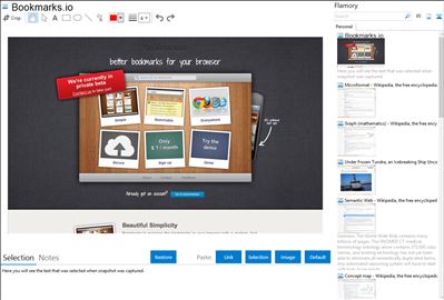 Bookmarks.io - Flamory bookmarks and screenshots