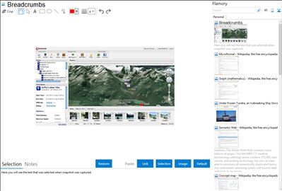 Breadcrumbs - Flamory bookmarks and screenshots