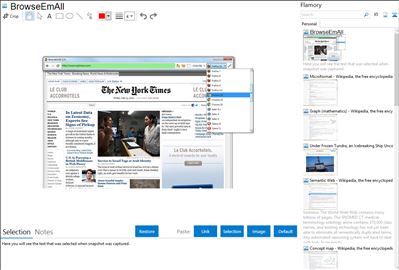 BrowseEmAll - Flamory bookmarks and screenshots