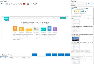 Canva - Flamory bookmarks and screenshots