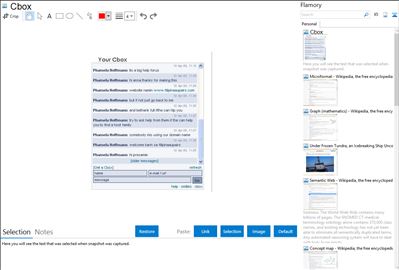 Cbox - Flamory bookmarks and screenshots