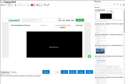 Classmint - Flamory bookmarks and screenshots