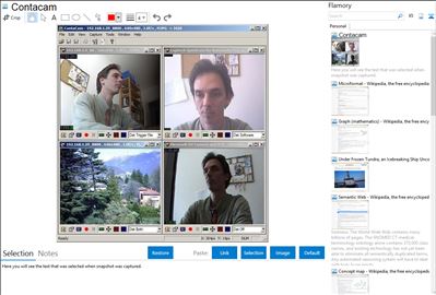 Contacam - Flamory bookmarks and screenshots