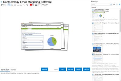 Contactology Email Marketing Software - Flamory bookmarks and screenshots