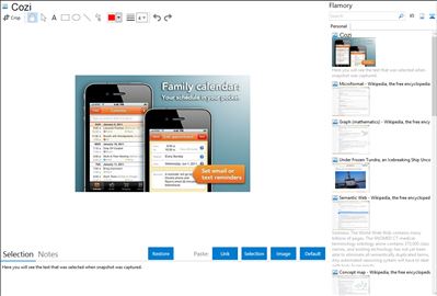 Cozi - Flamory bookmarks and screenshots