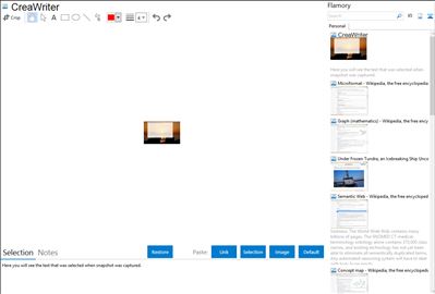 CreaWriter - Flamory bookmarks and screenshots