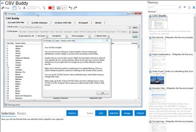 CSV Buddy - Flamory bookmarks and screenshots