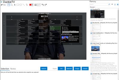DuckieTV - Flamory bookmarks and screenshots