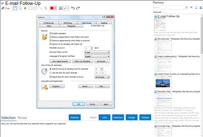 E-mail Follow-Up - Flamory bookmarks and screenshots