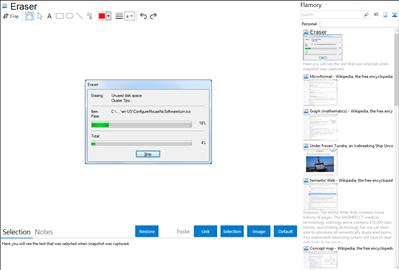 Eraser - Flamory bookmarks and screenshots