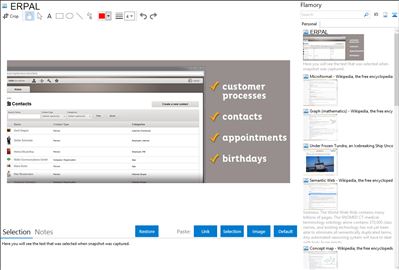 ERPAL - Flamory bookmarks and screenshots