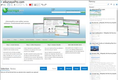 eSurveysPro.com - Flamory bookmarks and screenshots