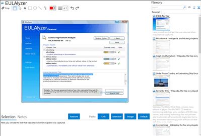 EULAlyzer - Flamory bookmarks and screenshots