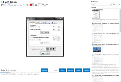 Eyes Relax - Flamory bookmarks and screenshots