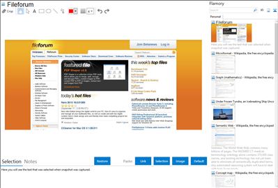 Fileforum - Flamory bookmarks and screenshots