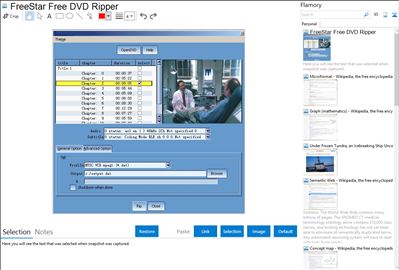 FreeStar Free DVD Ripper - Flamory bookmarks and screenshots