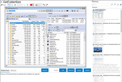 GetFolderSize - Flamory bookmarks and screenshots