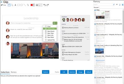 Glip - Flamory bookmarks and screenshots