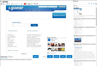 goear - Flamory bookmarks and screenshots