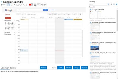 Google Calendar - Flamory bookmarks and screenshots