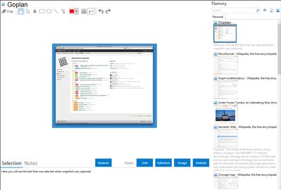 Goplan - Flamory bookmarks and screenshots