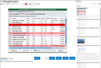 GSmartControl - Flamory bookmarks and screenshots
