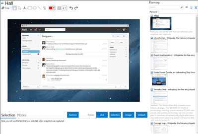 Hall - Flamory bookmarks and screenshots