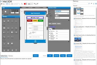 Intel XDK - Flamory bookmarks and screenshots