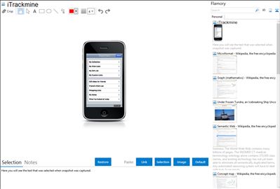 iTrackmine - Flamory bookmarks and screenshots