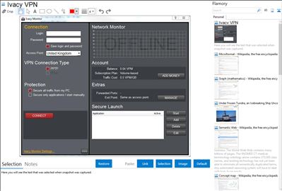 Ivacy VPN - Flamory bookmarks and screenshots