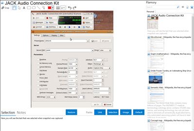 JACK Audio Connection Kit - Flamory bookmarks and screenshots