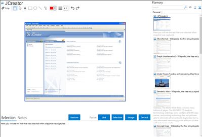 JCreator - Flamory bookmarks and screenshots
