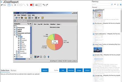 JDiskReport - Flamory bookmarks and screenshots