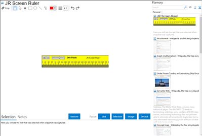 JR Screen Ruler - Flamory bookmarks and screenshots