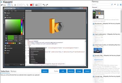 Kaxaml - Flamory bookmarks and screenshots