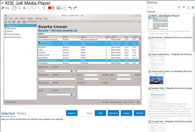 KDE JuK Media Player - Flamory bookmarks and screenshots