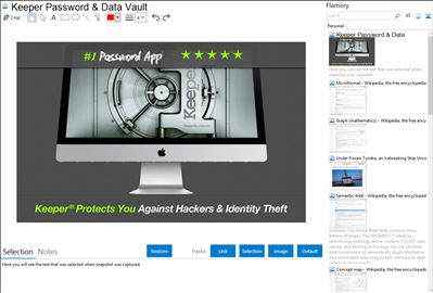 Keeper Password & Data Vault - Flamory bookmarks and screenshots