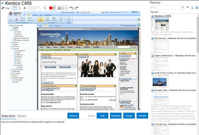 Kentico CMS - Flamory bookmarks and screenshots