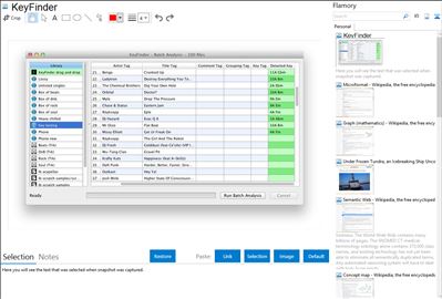 KeyFinder - Flamory bookmarks and screenshots