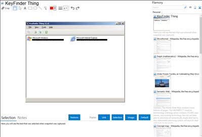 KeyFinder Thing - Flamory bookmarks and screenshots